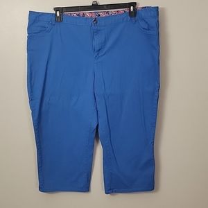 Royal blue Capri jeans